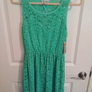 Teal Floral Dress